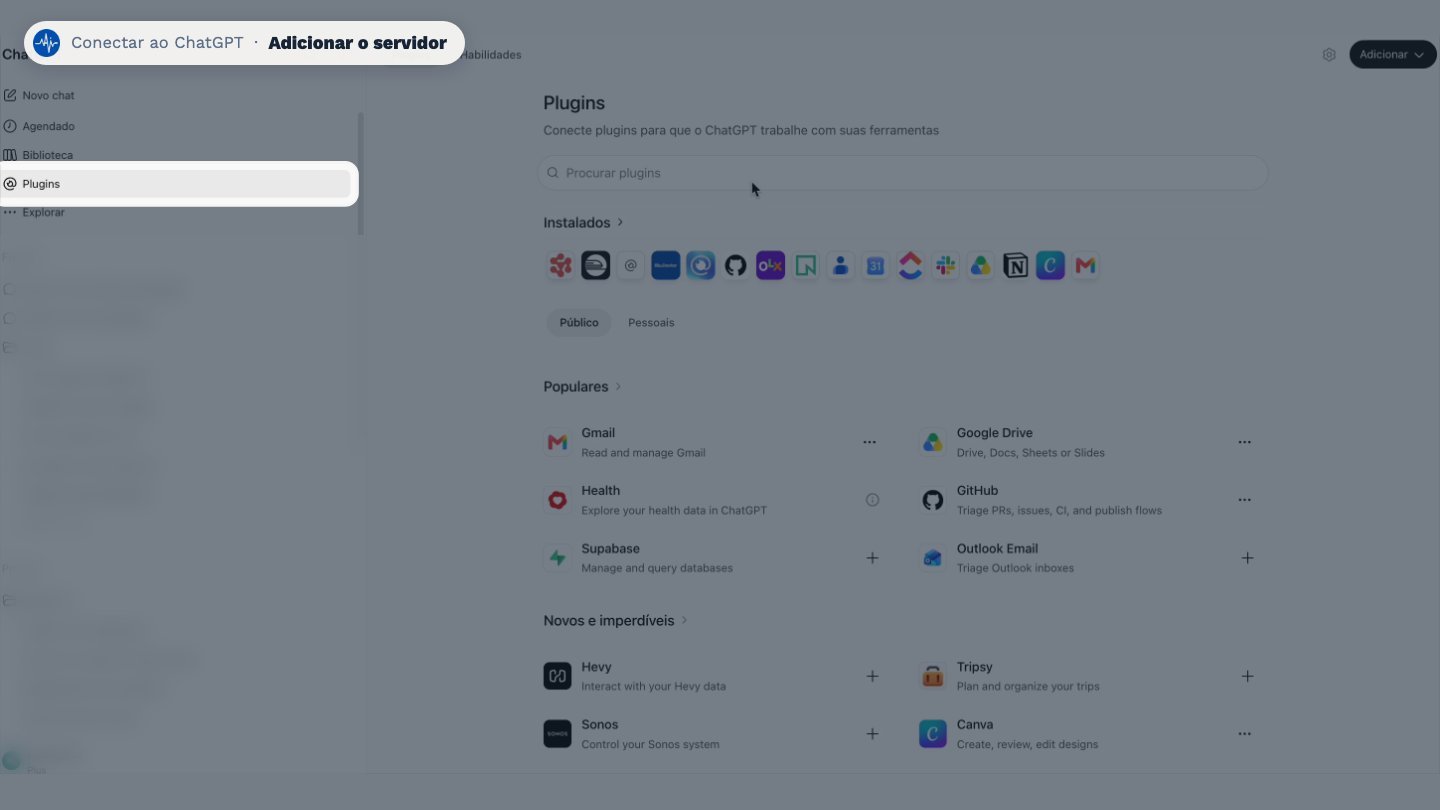 No ChatGPT, clique em Plugins, no menu ao lado.