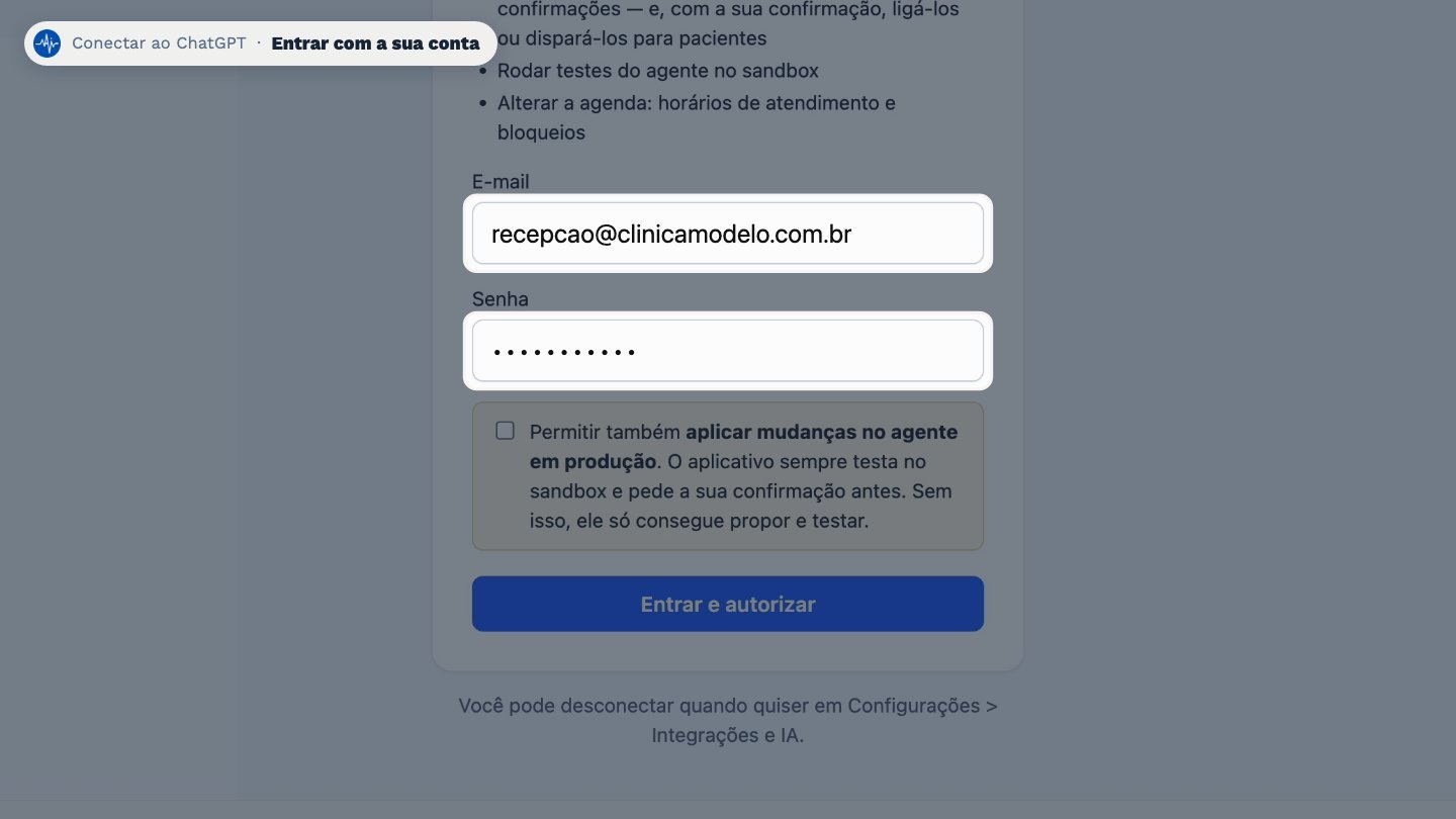 Entre com o seu e-mail e a senha do BluDoctor.