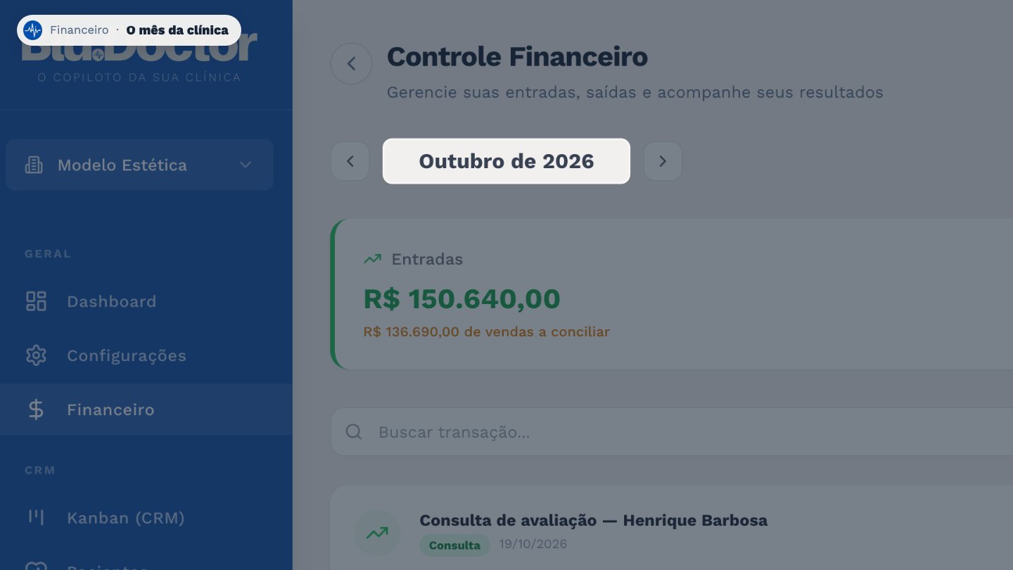 Use as setas para ver outro mês.